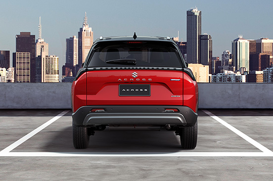 red-Across-rear-view-city-skyline-SUV