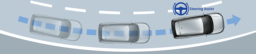 Across-lane-keep-assist-steering-support-illustration