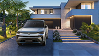 Across-SUV-parked-in-front-of-luxury-residence