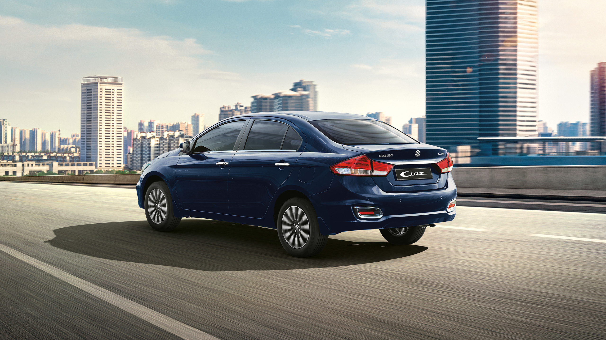 Rear-shot-of-Ciaz-driving-away-on-highway