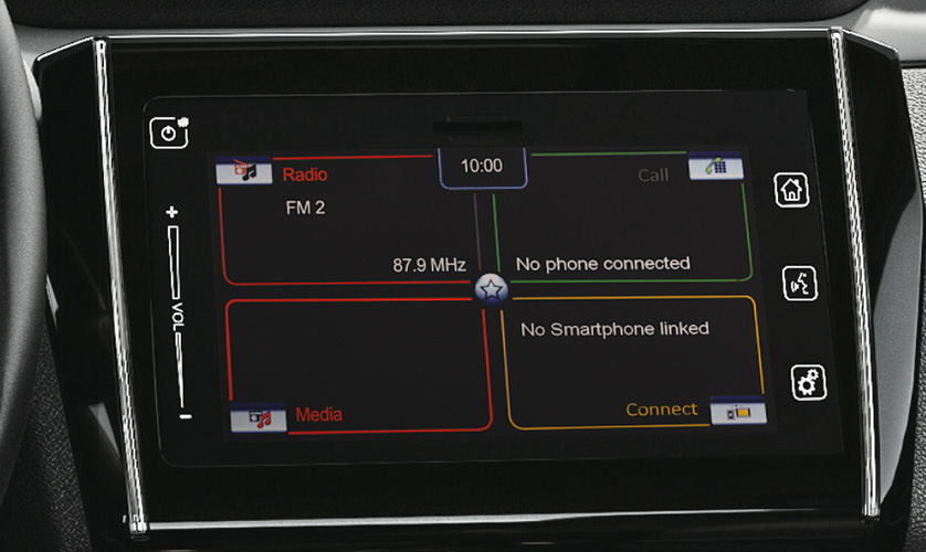 Dzire-Smartphone-Linkage-Display-Audio-display