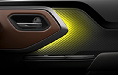 suzuki-e-vitara-interior-door-panel-with-yellow-ambient-lighting-close-up