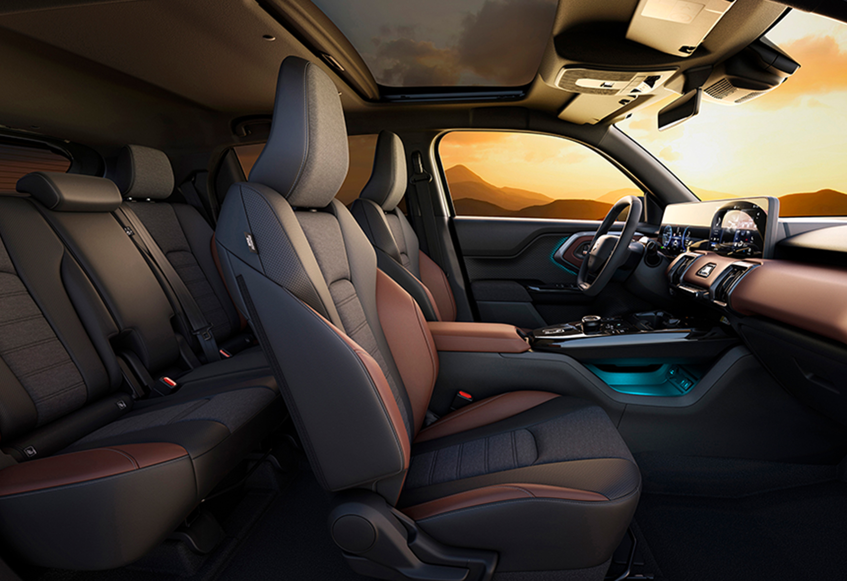 suzuki-e-vitara-interior-view-showing-front-and-rear-seats-panoramic-sunroof-and-centre-console-ambient-lighting