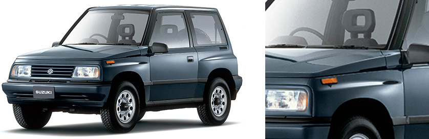 Vitara-clamshell-shaped-bonnet-and-fender-garnish-inherited-to-Ignis