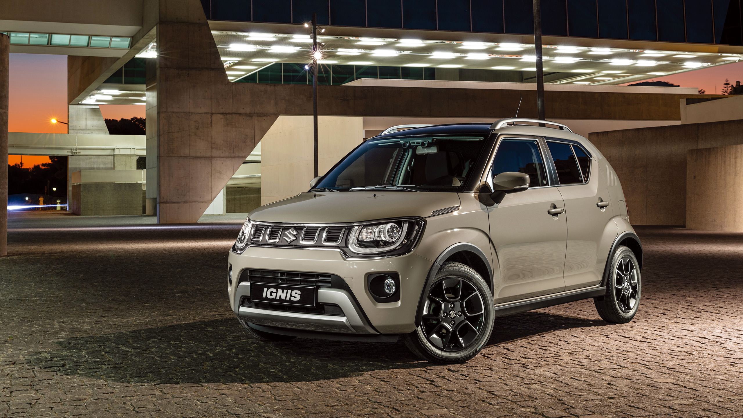 Parked-Ignis-at-night-under-lights