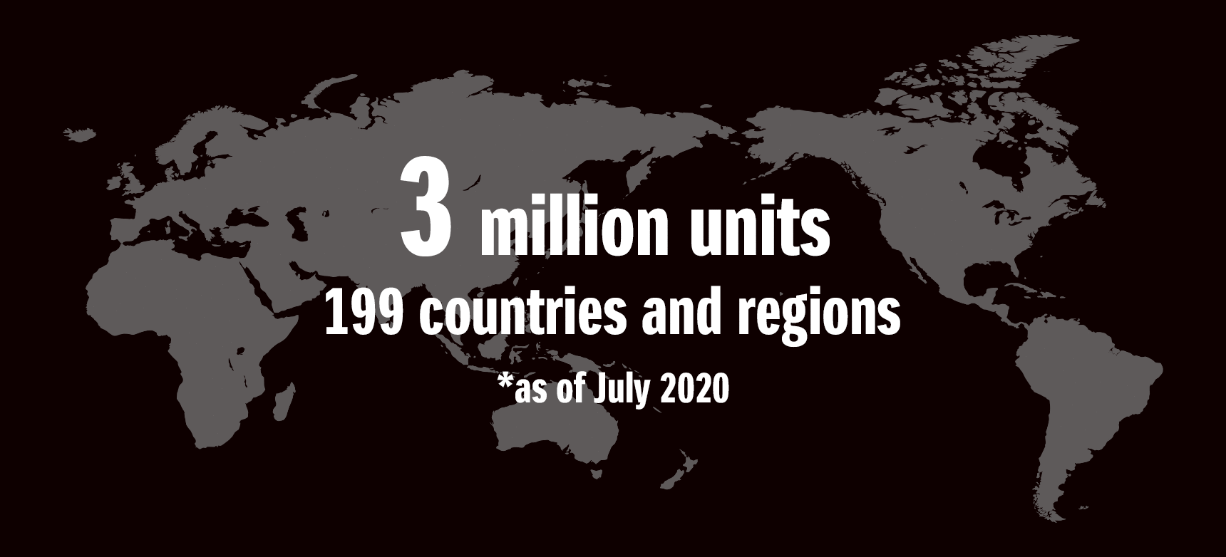 Worldwide cumulative sales 3 million units