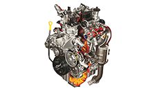 2-cylinder 0.8L diesel engine