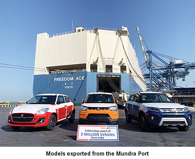 Models exported from the Mundra Port