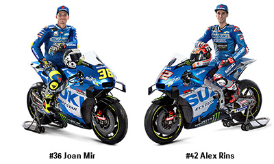 #36 Joan Mir  #42 Alex Rins