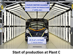 Start of production at Plant C