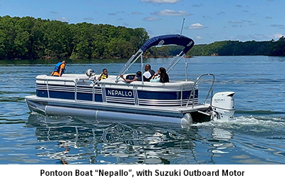 Pontoon Boat “Nepallo”, with Suzuki Outboard Motor