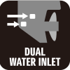 DUEL WATER INLET