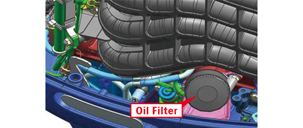 Easy access Oil filter