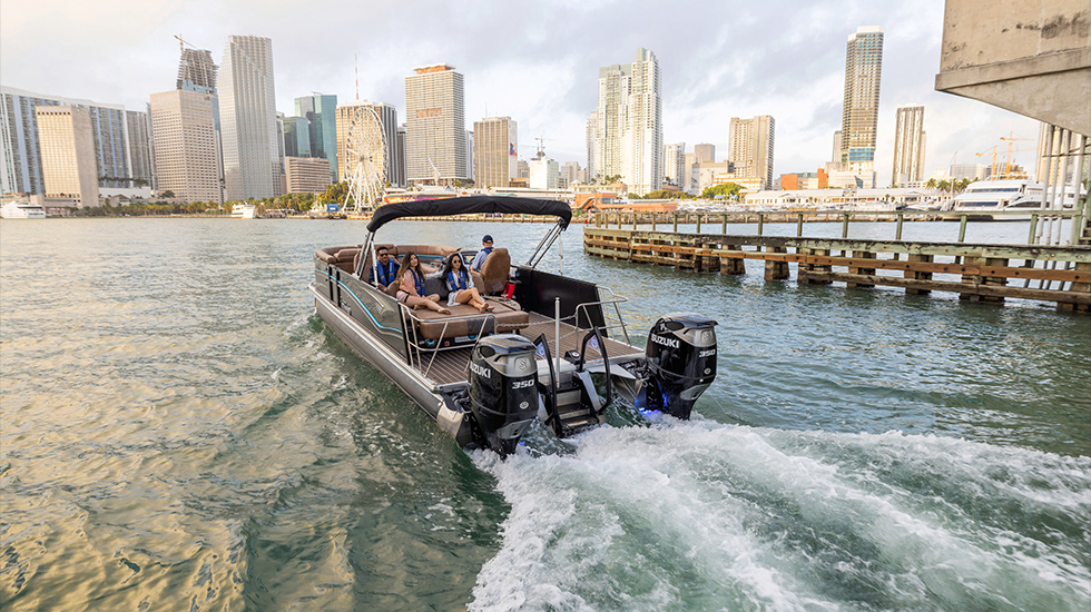 Dual installment of black DF350A on SCARAB Offshore