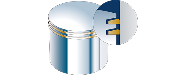 Diagram of Keystone Piston Rings