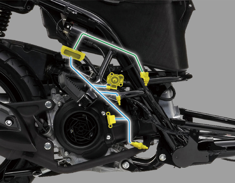 Fuel injection system with six sensors