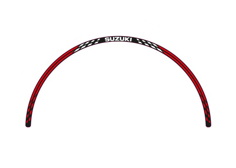 WHEEL DECAL FOR REAR WHEEL (RED WHITE VERSION 2) 