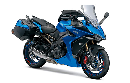 スズキ新型「GSX-S1000GT」は純正アクセサリーも充実！ 車体同色パニアや大型スクリーン等 - ForR
