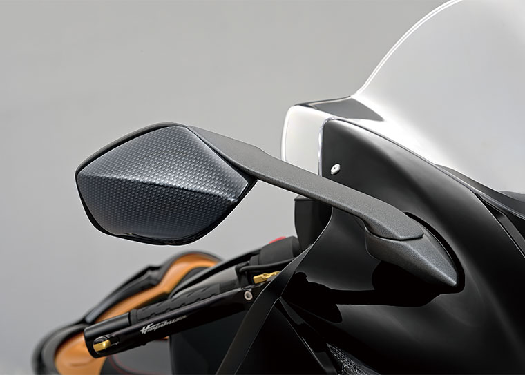 Carbon look mirror cover