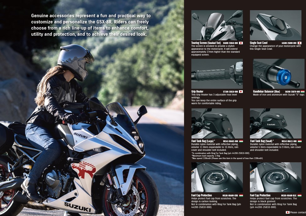 GSX-8R Accessories