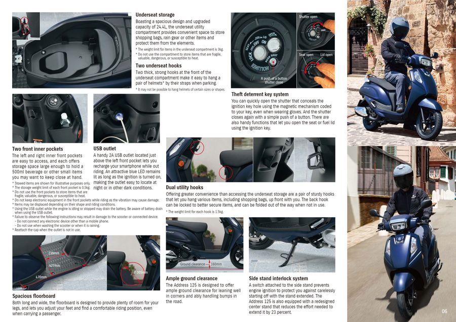 Address125_M6_Product_Information｜Suzuki