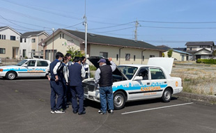 Safe riding seminar at a driving school