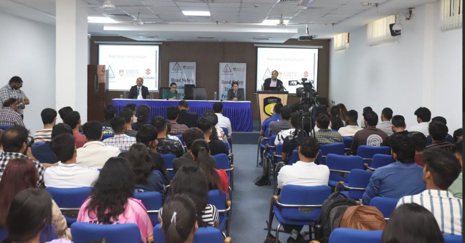 Classroom lectures on road safety and safe riding habits