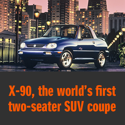X-90, the world’s first two-seater SUV coupe